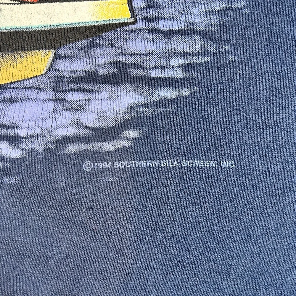 Vintage 1994 Chesapeake Bay Mens XL Blue Graphic Logo Sweatshirt Long Sleeve USA - Picture 2 of 11